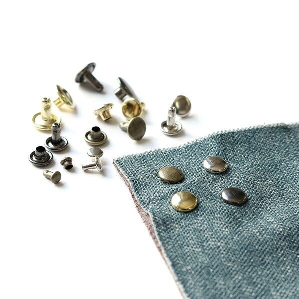 両面カシメ ミニ3.5mm×6mm 20個 ブラックニッケル