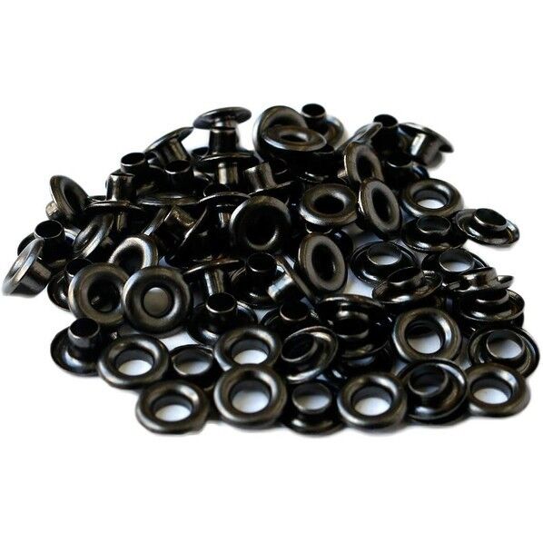 両面ハトメ #200 穴4mm 200組 ブラックニッケル