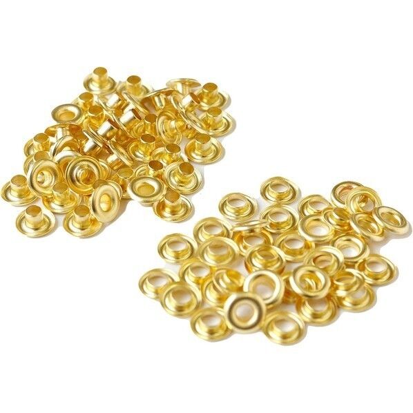 両面ハトメ #200 穴4mm 200組 ゴールド