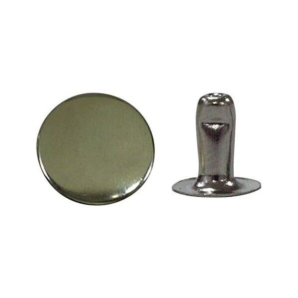 片面カシメ 中 足長タイプ 7×10mm 50個 ニッケル