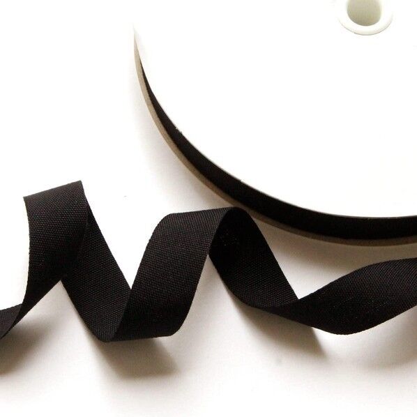 薄手平織テープ 15mm巾×30m巻 黒