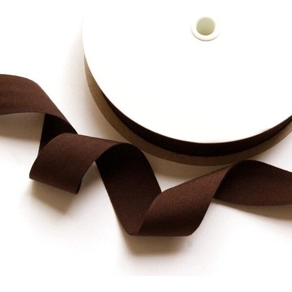 薄手平織テープ 25mm巾×30m巻 こげ茶