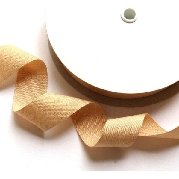 薄手平織テープ 25mm巾×30m巻 ベージュ