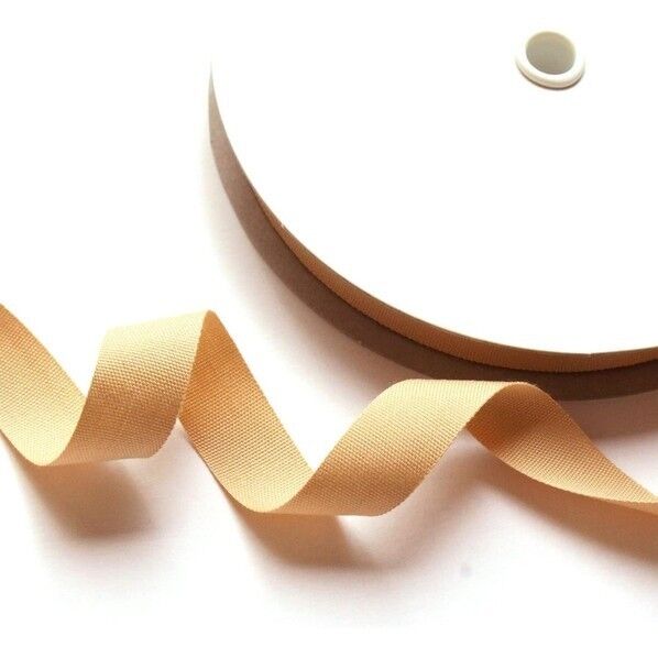 薄手平織テープ 15mm巾×30m巻 ベージュ