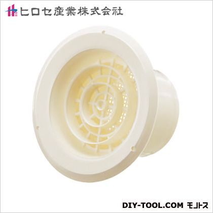 ヒロセ産業 丸型換気孔 ツバ付 125 ホワイト 125mm ホワイト 03319145 1個...