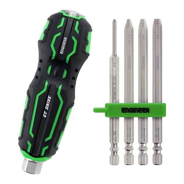 エンジニア(ENGINEER) GTドライヴ ネジモグラセット グリーン/ブラック DZ-74 1SET...