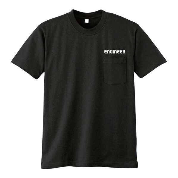 エンジニアTシャツ 黒 L