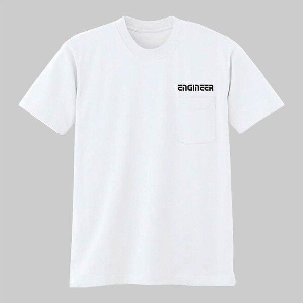 エンジニアTシャツホワイト（M）