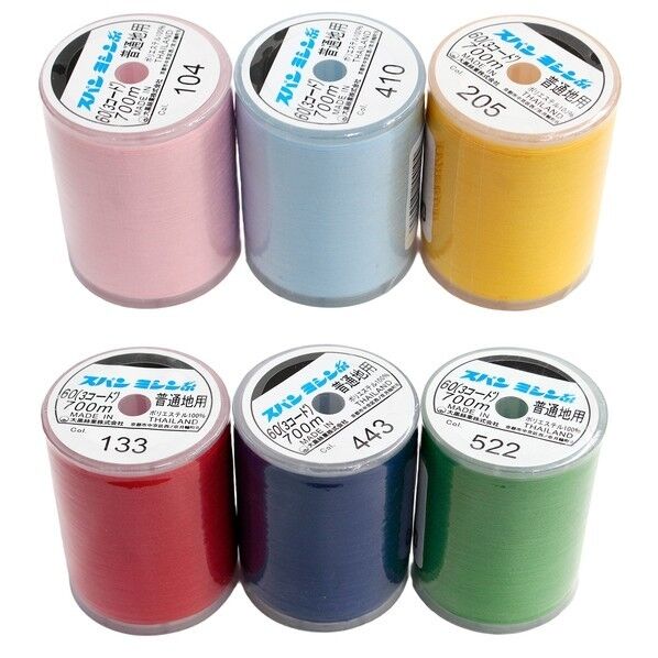 ダイヤフェザー(Daiyafeather) 家庭用スパンミシン糸 ポップカラー ポップカラー DKS24-POPSET 6個