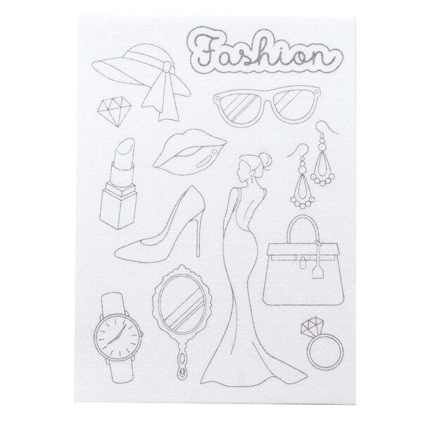 日本紐釦貿易(Nippon Chuko) 図案印刷済フェルト土台 らくちくフェルト