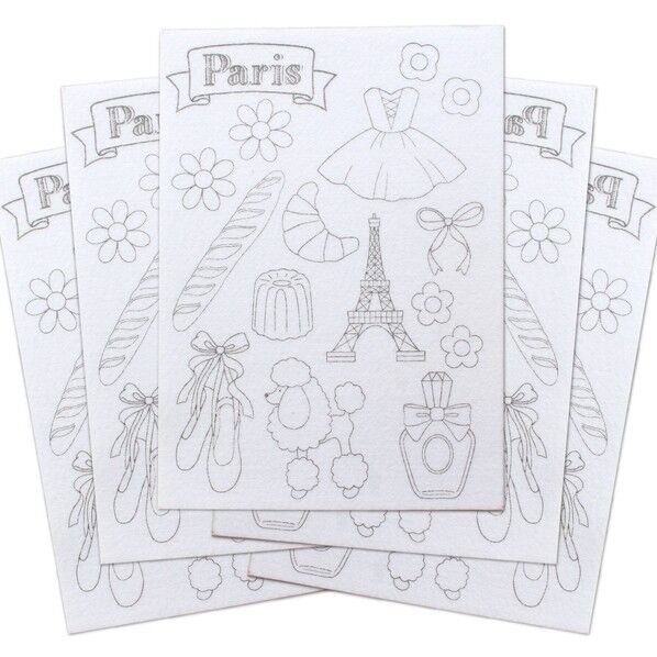 日本紐釦貿易(Nippon Chuko) 図案印刷済フェルト土台 らくちくフェルト