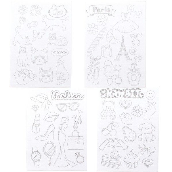 日本紐釦貿易(Nippon Chuko) 図案印刷済フェルト土台 らくちくフェルト