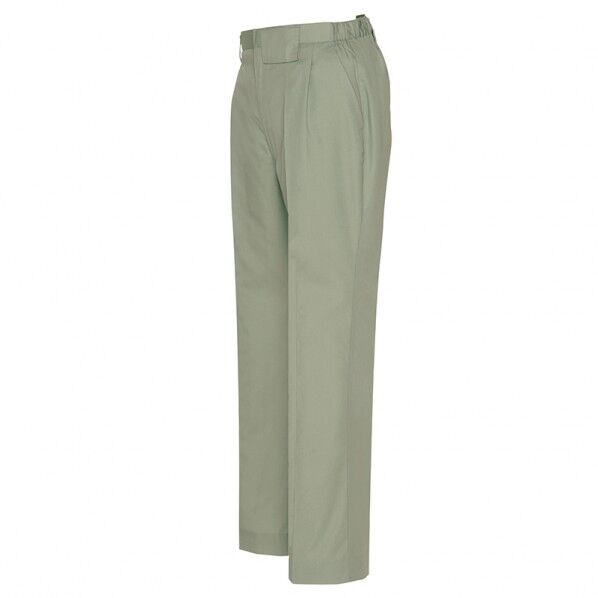レディースシャーリングパンツ（1タック） 005アースグリーン 4L 6573 1点