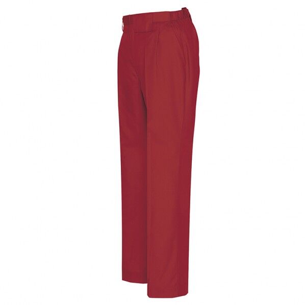 レディースシャーリングパンツ（1タック） 009ワインレッド M 6573 1点