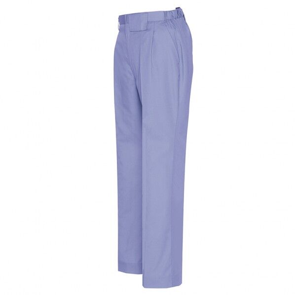 レディースシャーリングパンツ（1タック） 076ミストバイオレット L 6573 1点