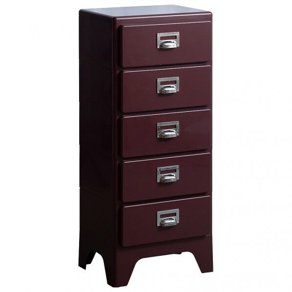 多段チェスト Cran(クラン) 5段 ワイン CBN-H005
