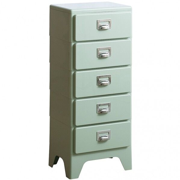 多段チェスト Cran（クラン） 5段 ライトグリーン CBN-H005