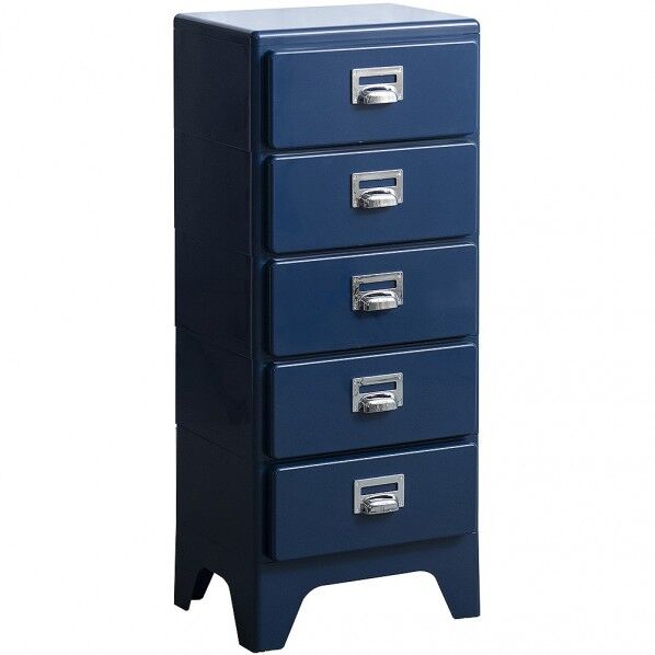 多段チェスト Cran(クラン) 5段 ネイビー CBN-H005