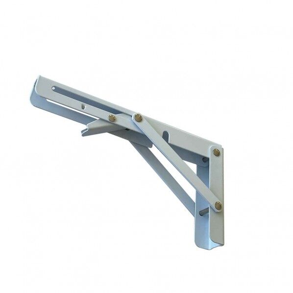 ワンタッチ式 折りたたみ棚受け 200 ホワイト