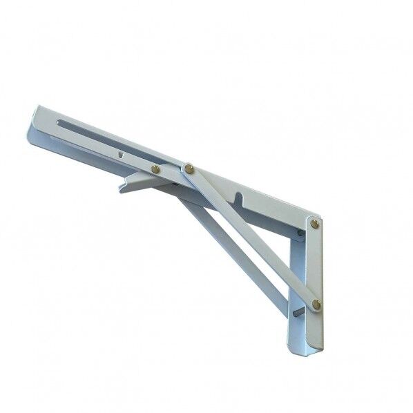 ワンタッチ式 折りたたみ棚受け 250 ホワイト