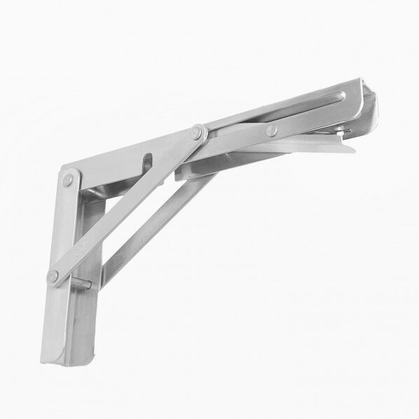 ステンレスワンタッチ式 折りたたみ棚受け 200