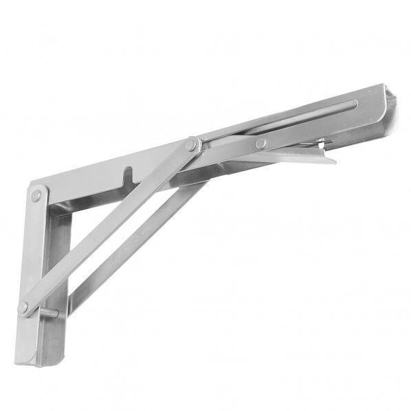 ステンレスワンタッチ式 折りたたみ棚受け 250