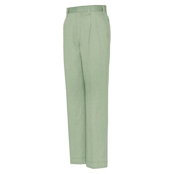 ワークパンツ(2タック)(男女兼用) 005アースグリーン 130 6662 1点