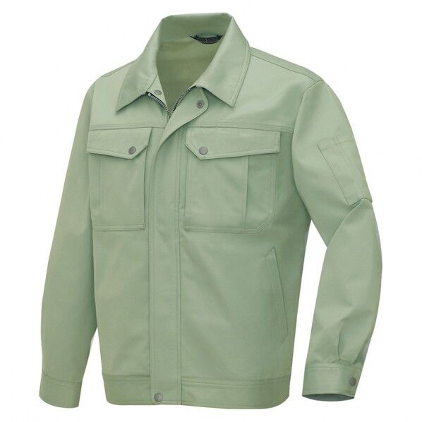 長袖ブルゾン(男女兼用) 005アースグリーン M 6660 1点