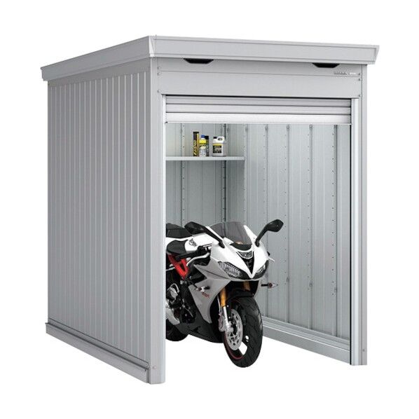 ガレージ バイク保管庫 FM-1826SD 土間 高基礎 GM