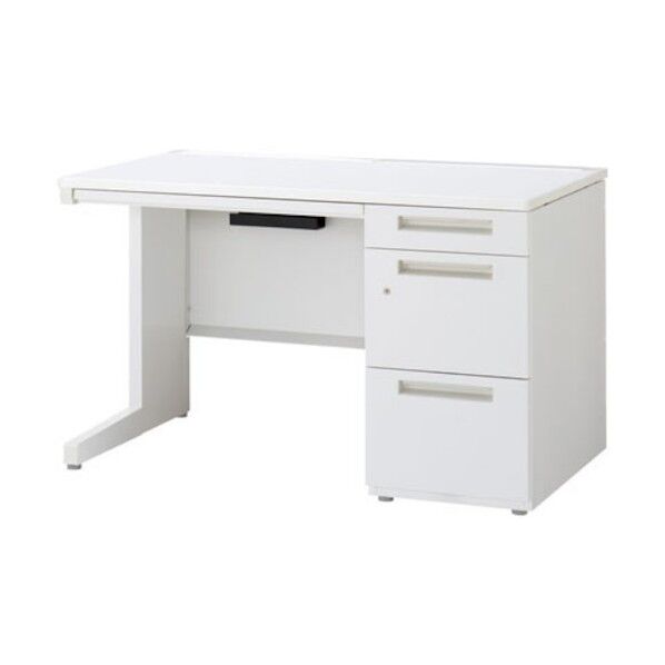 デュエナ Kタイプ 片袖机(L型脚)A4-3段タイプ DUK-107-A3 SW/OW