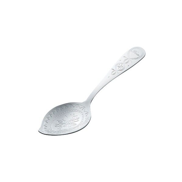 ティーキャディースプーン ティーフラワー (ステンレス+銀メッキ)