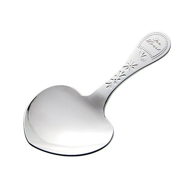 ティーキャディースプーン ティーハート (ステンレス+銀メッキ)