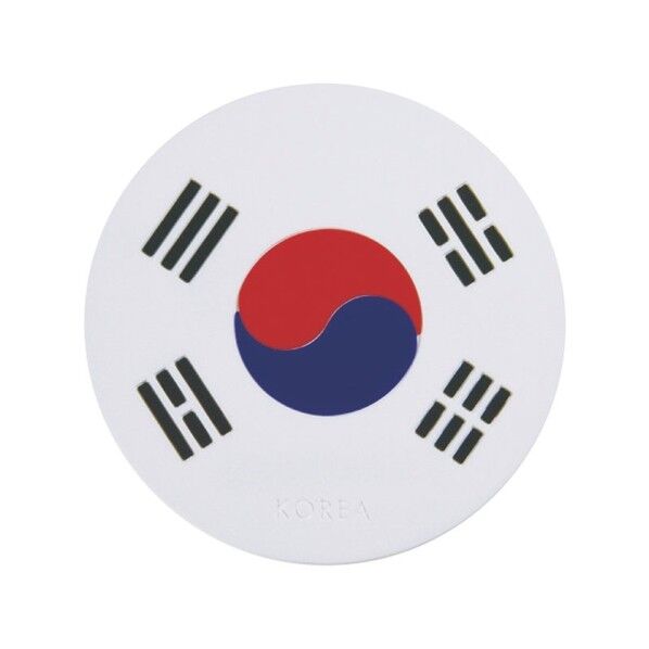 ワールドフラッグコースター 韓国 φ90xh3 1点