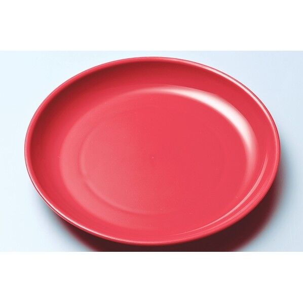 No1711R ポリプロ給食皿15cm φ150x20 レッド 1点