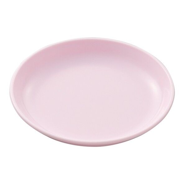 No1710P ポリプロ 給食皿14cm 140φx19 パステルピンク 1点