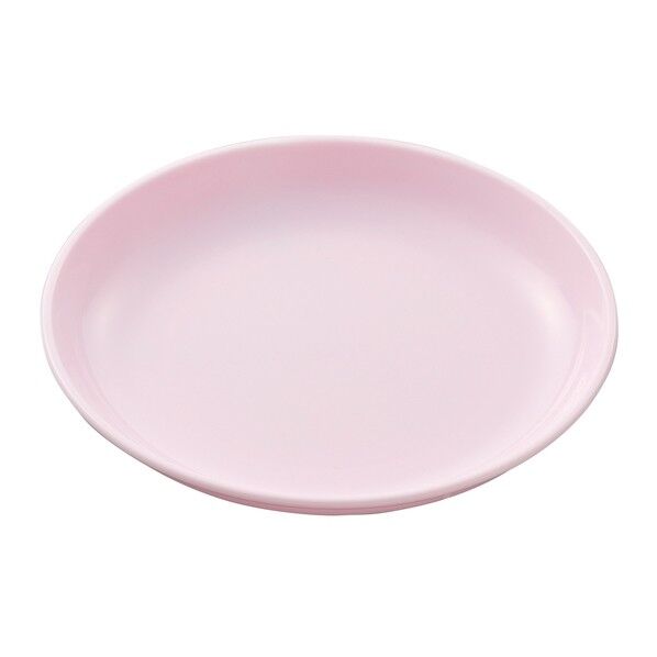 No1712P ポリプロ 給食皿16cm 160φx21 パステルピンク 1点