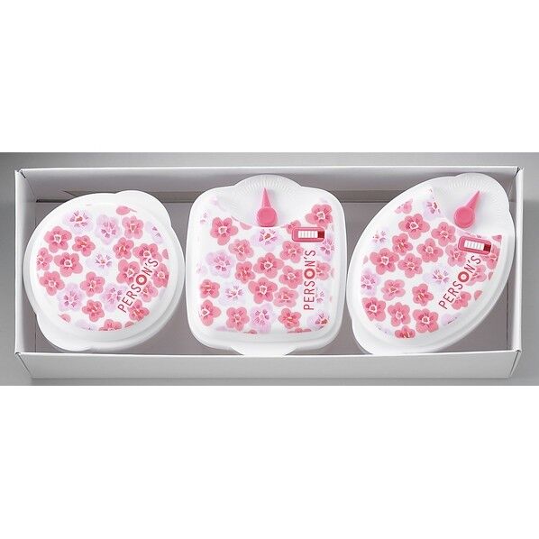電子レンジ容器3pc パーソンズフローラル