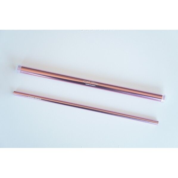 アルミストローケース&ストローセット φ10x204 マーメイドピンク 20本