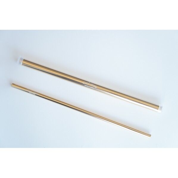 アルミストローケース&ストローセット φ10x204 マーメイドゴールド 20本