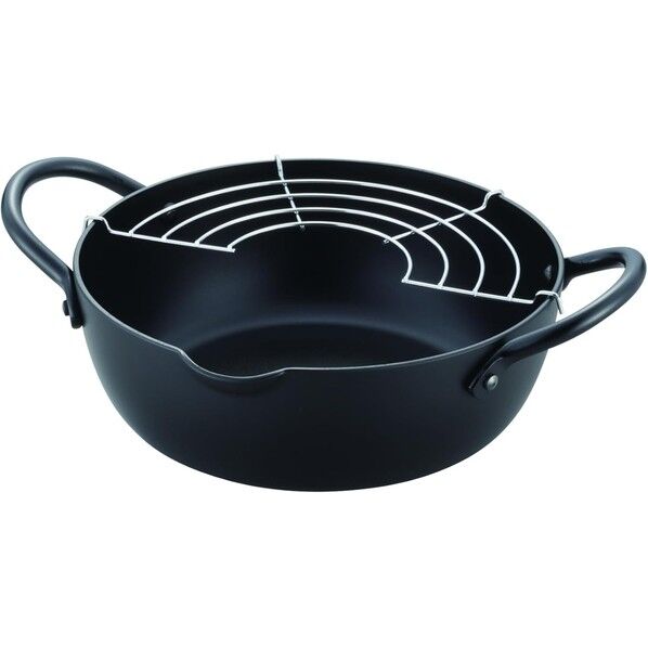 鉄鍋 天ぷら鍋20cm シリコンコーティング