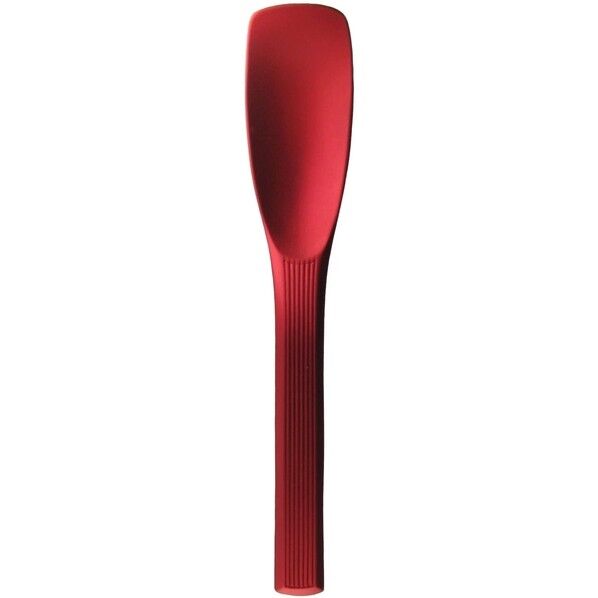 アルミ ストライプライン アイスクリームスプーン 156mm レッド 1点