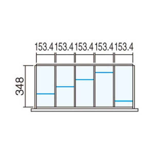 イナバ TF ラテラル 仕切り板セット TF-仕切セット9040 5分割 489502 1点