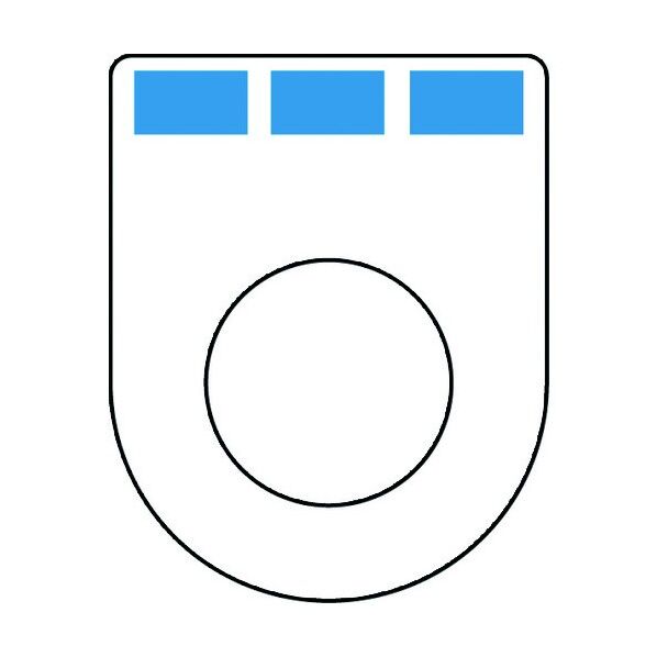 押ボタン(メガネ銘板)φ22.5(別作)3ノッチ1段彫り P223-C 1点