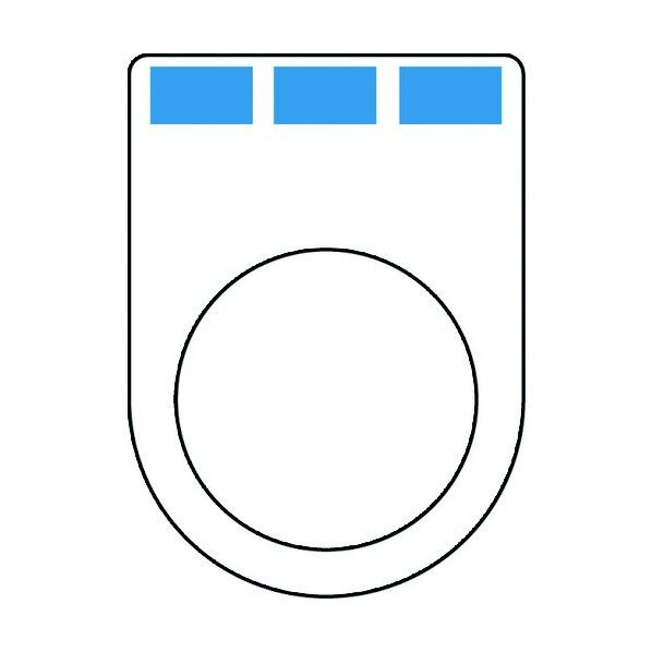 押ボタン(メガネ銘板)φ30.5(別作)3ノッチ1段彫り P304-C 1点