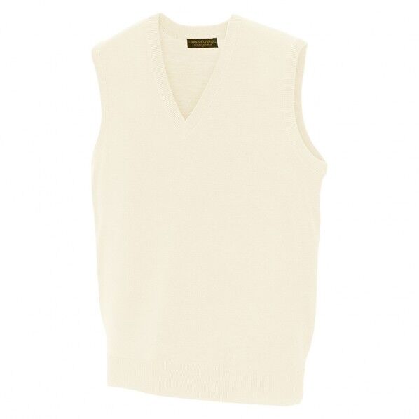 Vネックベスト（男女兼用） 001オフ M 7860 1点