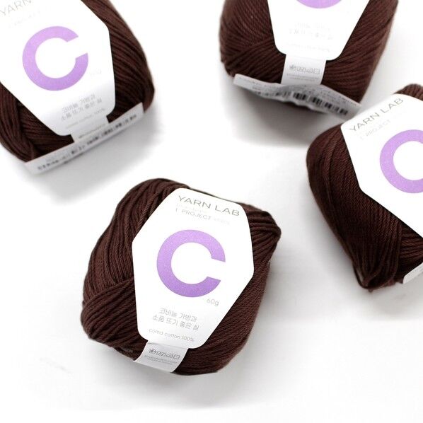 Knit Wit 韓国コットン編み糸 Cookie Cotton クッキーコットン 同色4玉入