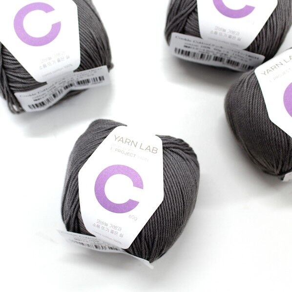 Knit Wit 韓国コットン編み糸 Cookie Cotton クッキーコットン 同色4玉入