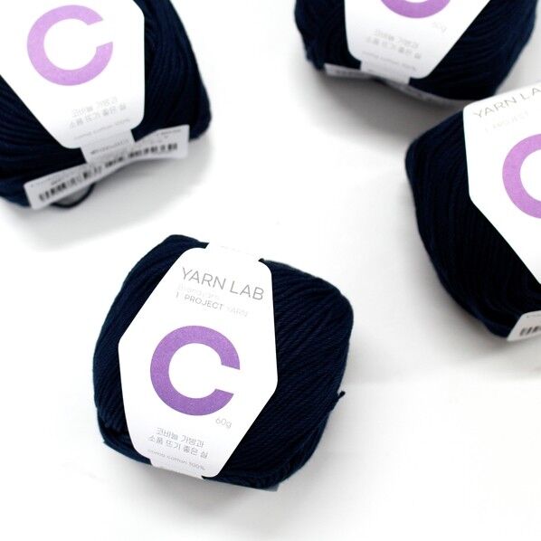 Knit Wit 韓国コットン編み糸 Cookie Cotton クッキーコットン 同色4玉入