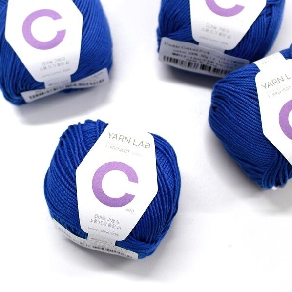 Knit Wit 韓国コットン編み糸 Cookie Cotton クッキーコットン 同色4玉入