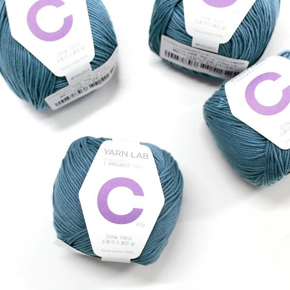 Knit Wit 韓国コットン編み糸 Cookie Cotton クッキーコットン 同色4玉入